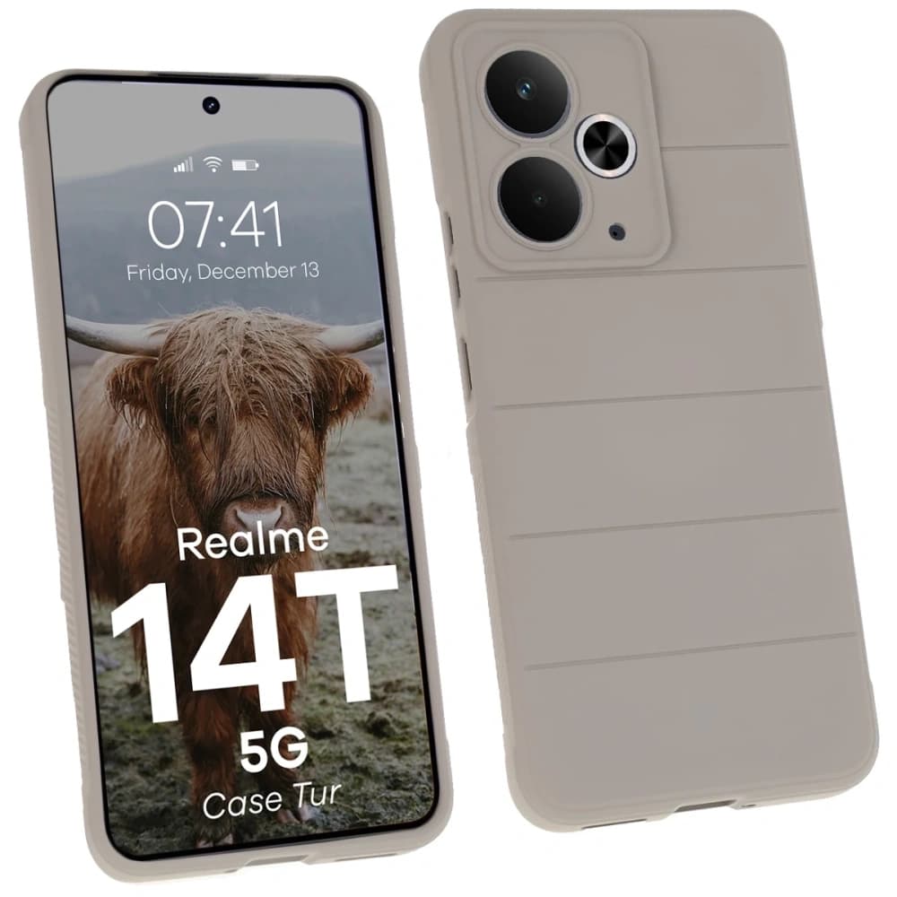 Bizon Case Tur Realme 14T 5G light grey - 1