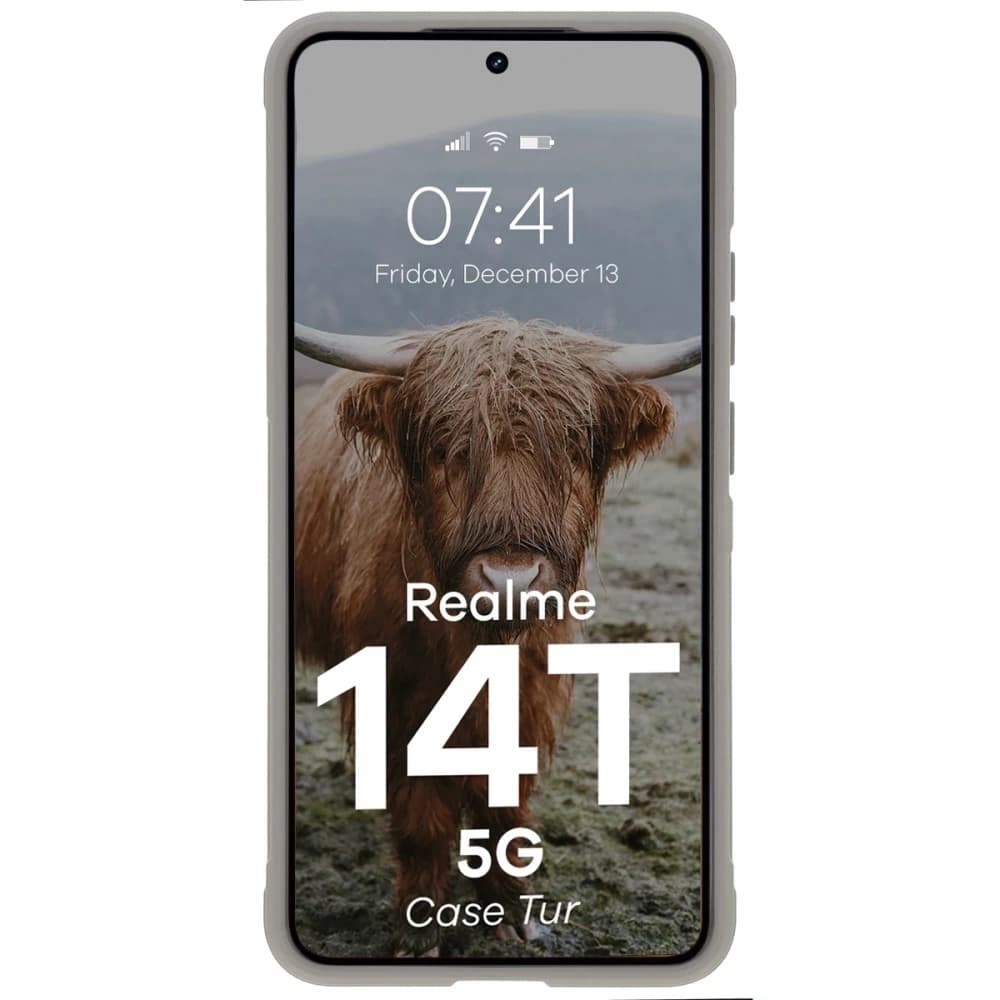 Bizon Case Tur Realme 14T 5G light grey - 5