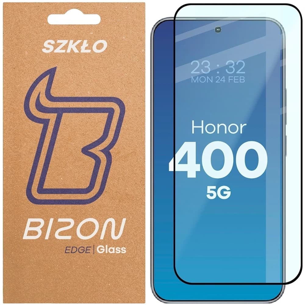 Bizon Glass Edge 2 Honor 400 black frame - 1