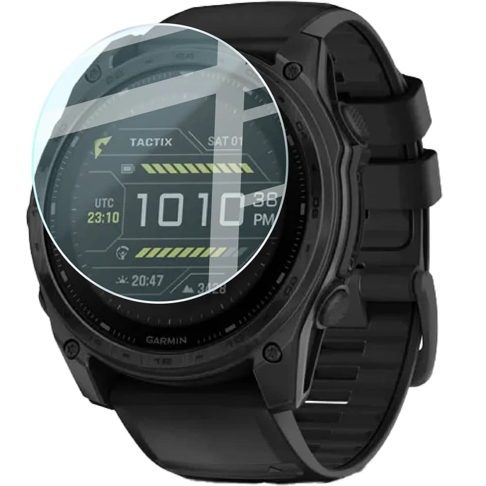 Bizon Glass Watch Clear Garmin Tactix 8 AMOLED 47 mm - 3