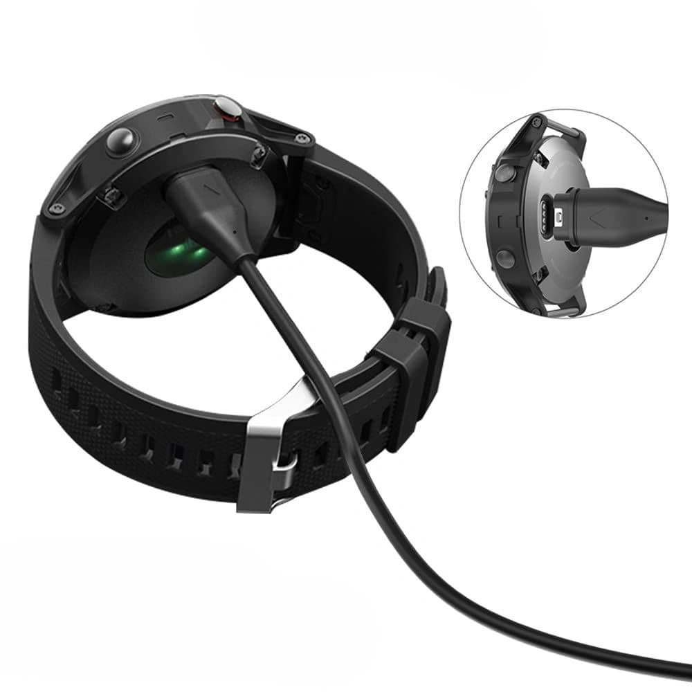 Tech-Protect MC04 Ultraboost Charging USB-A Cable 100cm Garmin Watch Black - 2