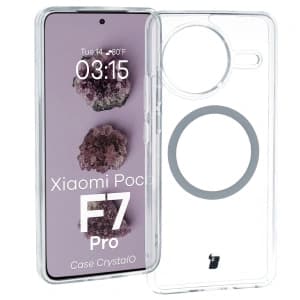 Bizon Case CrystalO Magnetic Xiaomi POCO F7 Pro klar