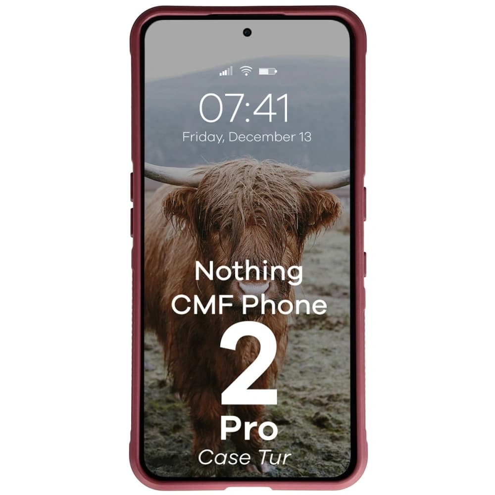 Bizon Case Tur Nothing CMF Phone 2 Pro burgundy - 5