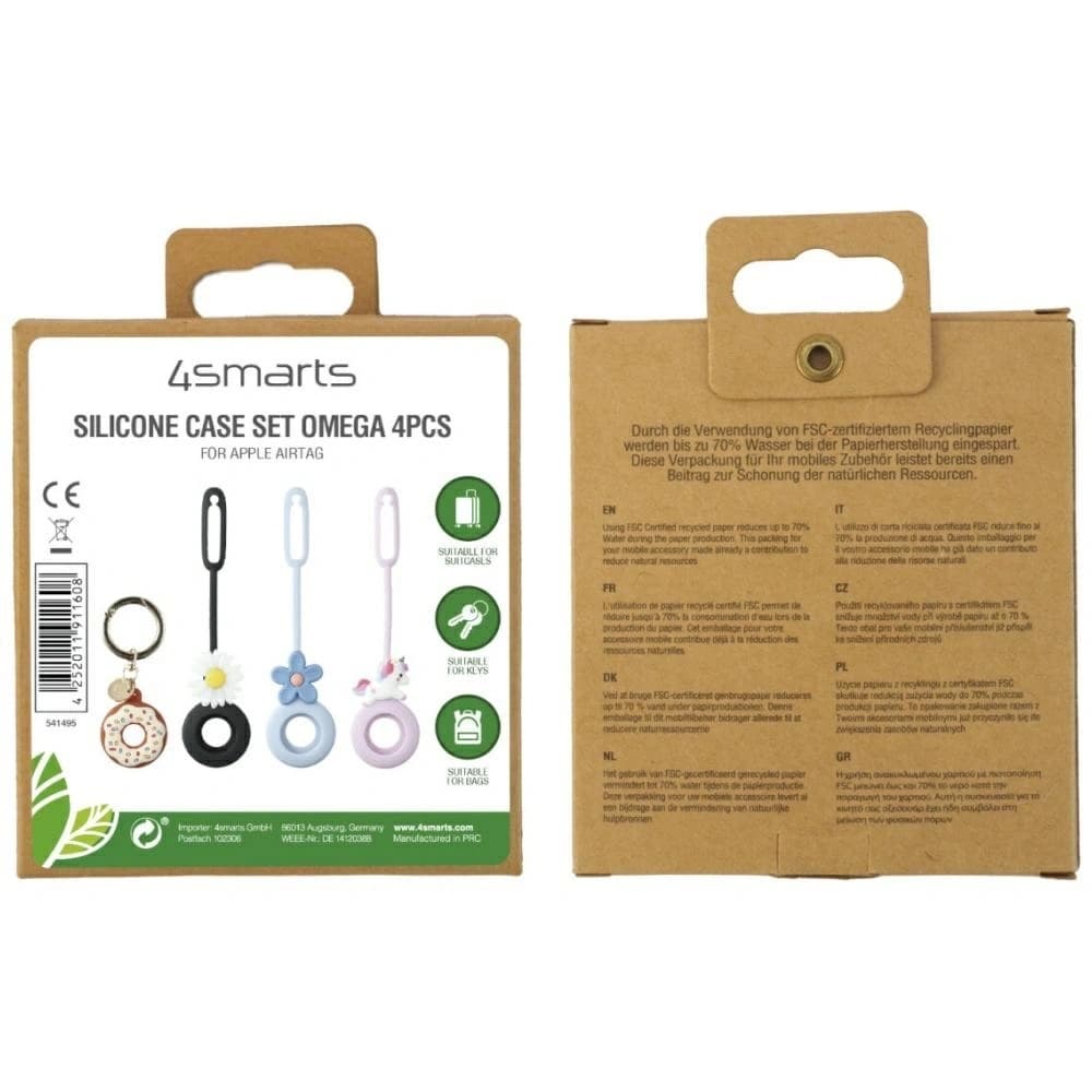 4smarts Set Omega Apple AirTag mehrfarbig [4 PACK] - 8