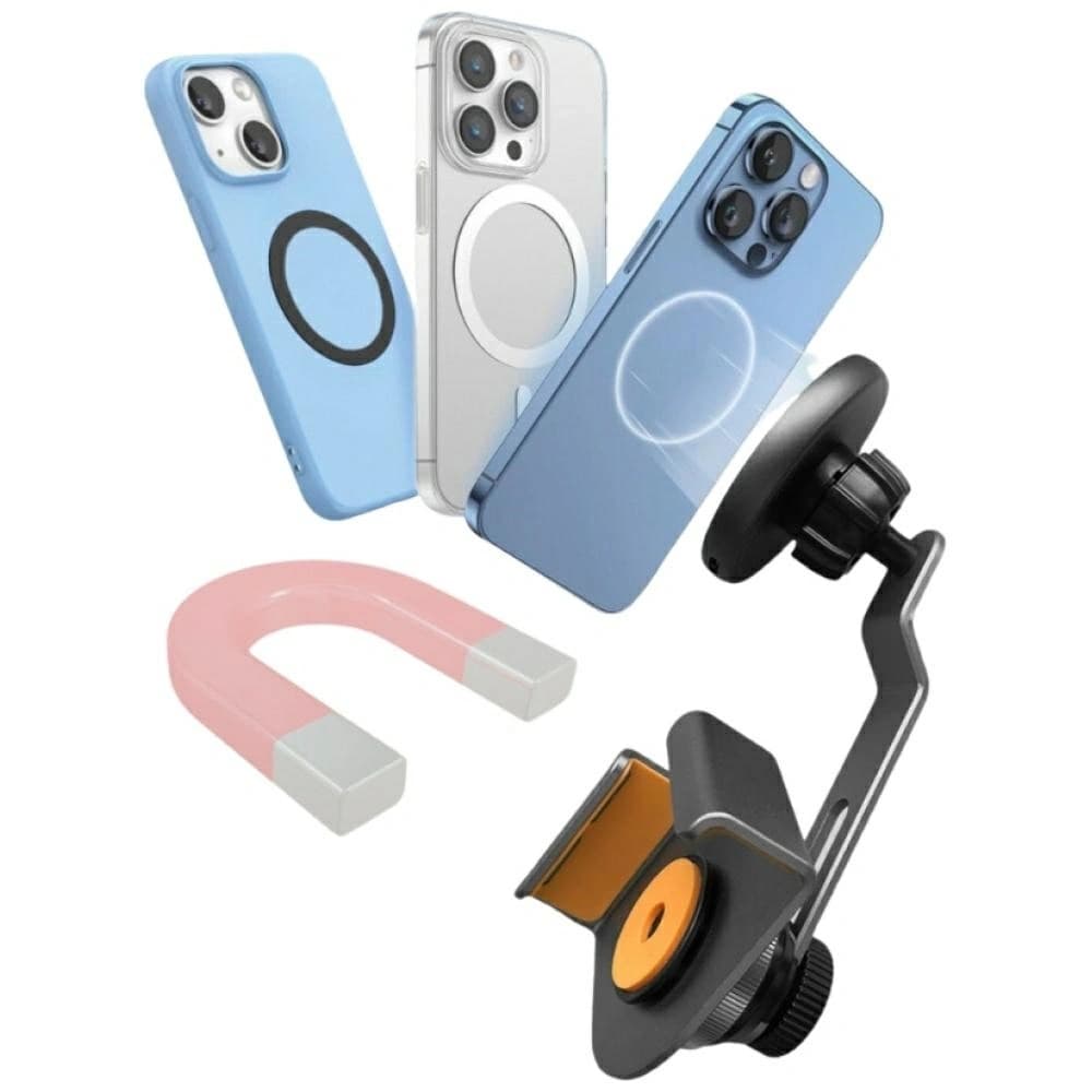 4smarts Mount Qi2 Magnetischer Bildschirmhalter für MagSafe-Smartphones Grau - 3