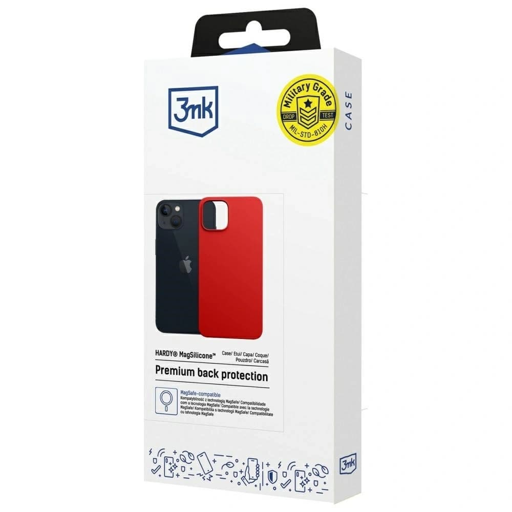 3MK Hardy MagSilicone Apple iPhone 13 red - 9