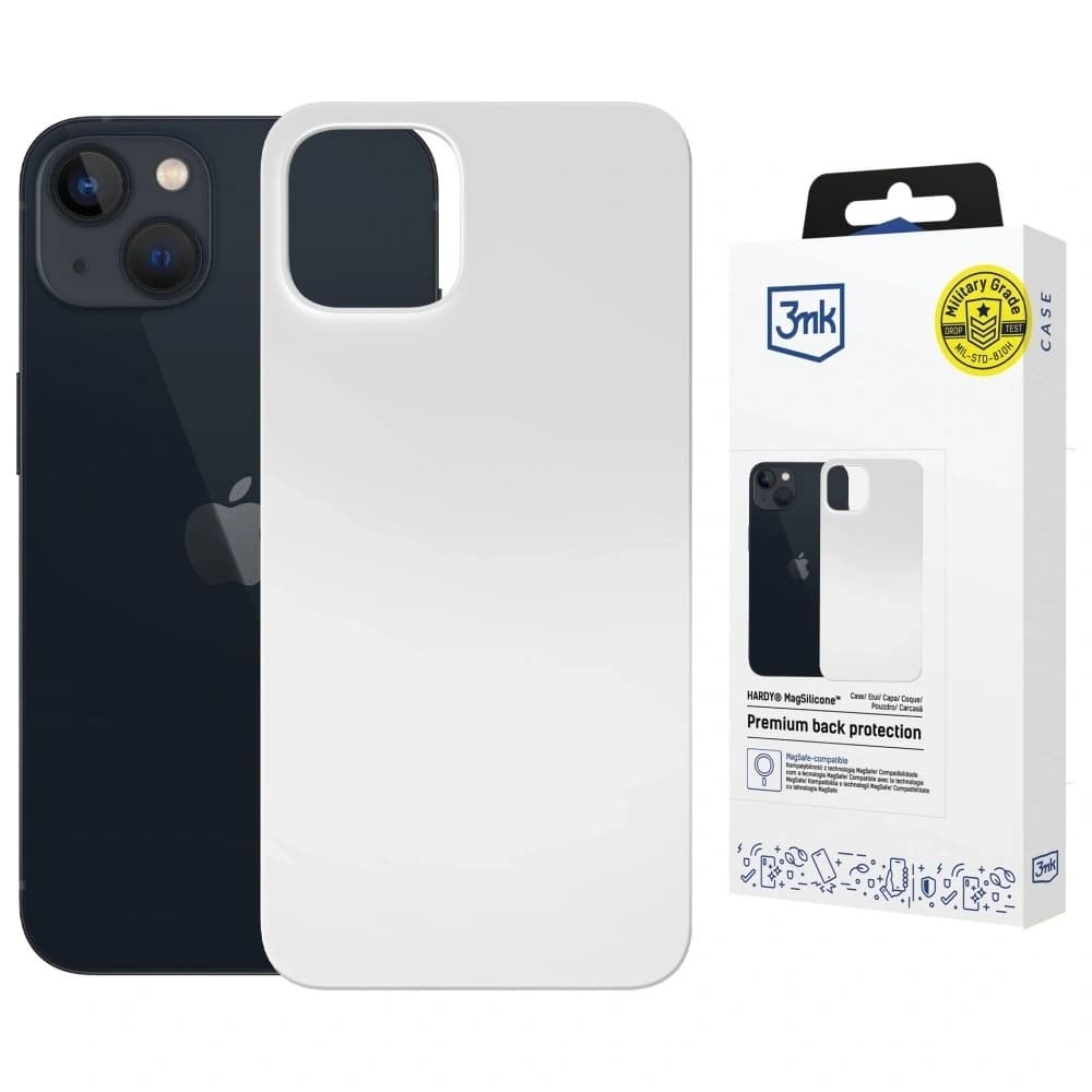 3MK Hardy MagSilicone Apple iPhone 15 Plus silver - 1