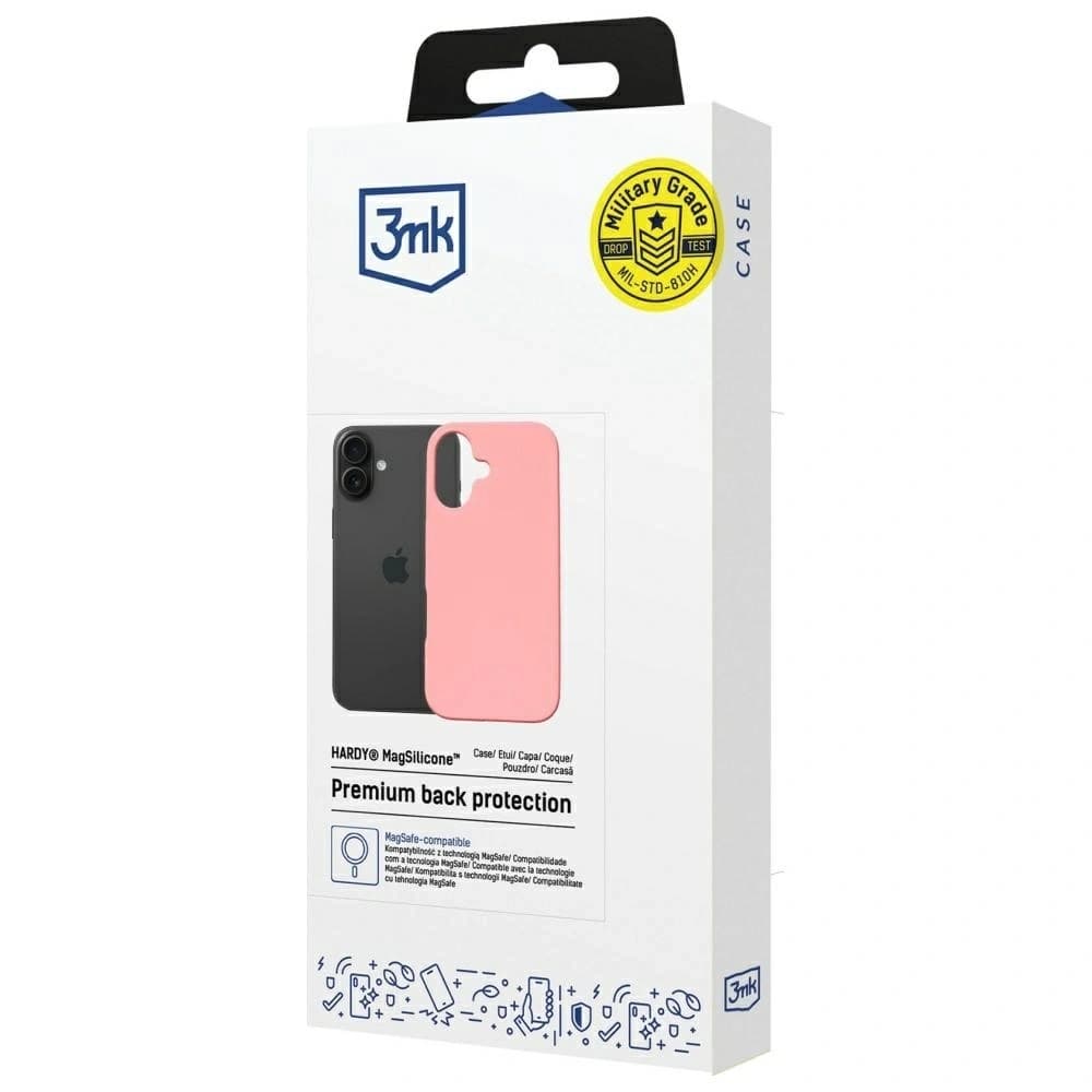3MK Hardy MagSilicone Apple iPhone 16 Plus pink - 9