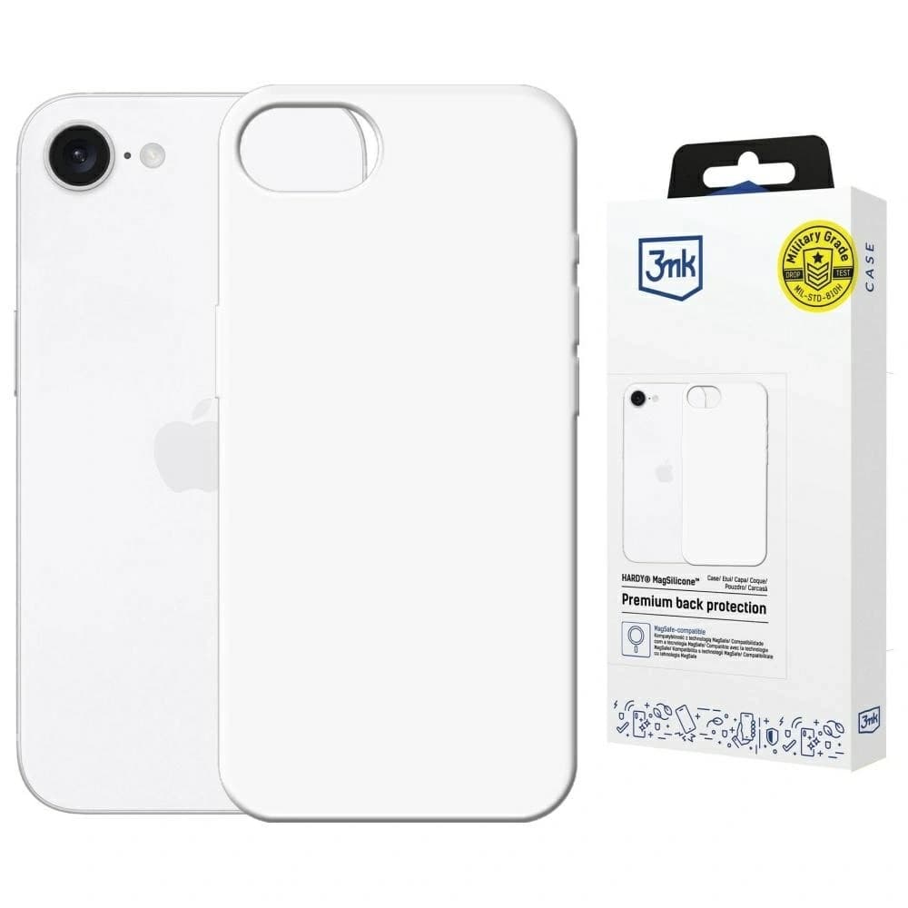 3MK Hardy MagSilicone Apple iPhone 17e / 16e white - 1