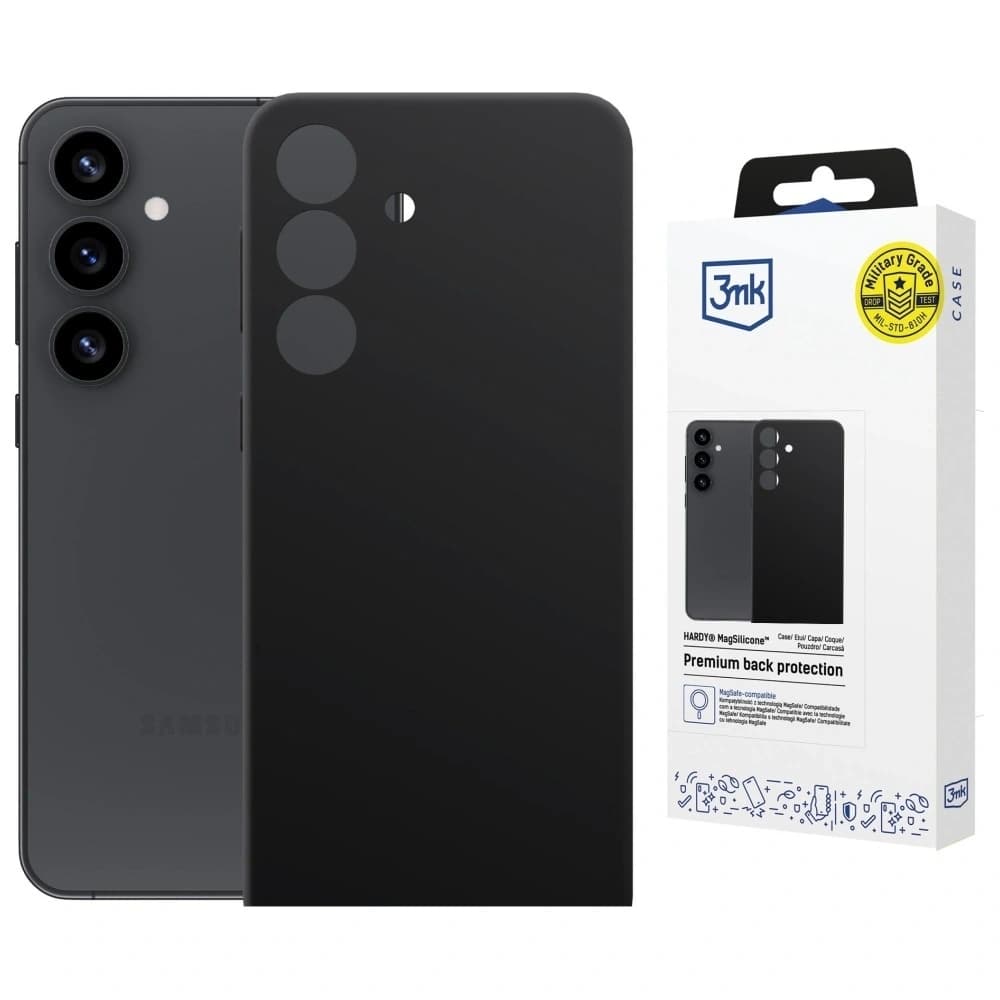 3MK Hardy MagSilicone Samsung Galaxy S24 schwarz - 1