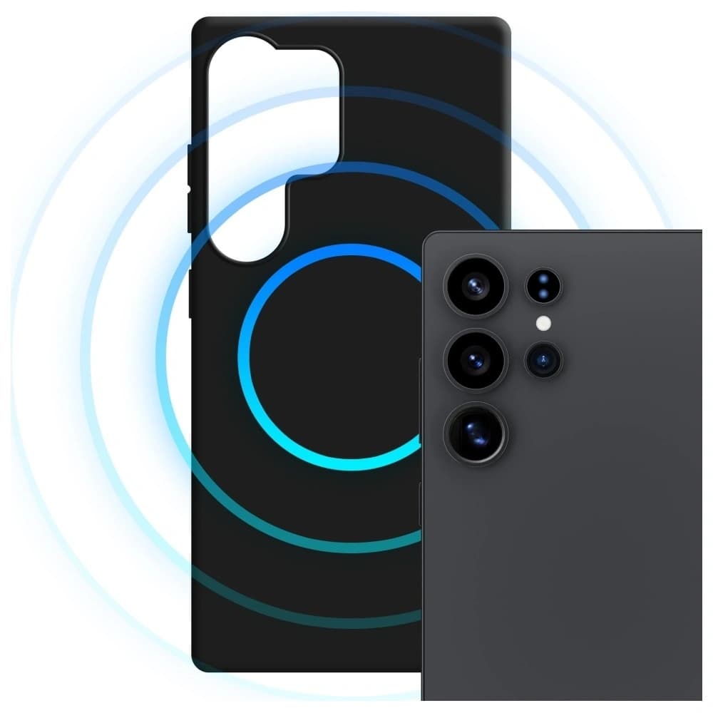 3MK Hardy MagSilicone Samsung Galaxy S25 Ultra schwarz - 3