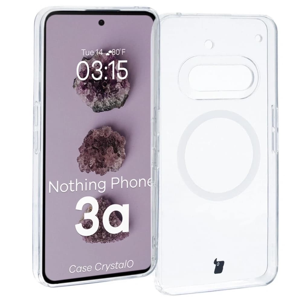 Bizon Case CrystalO Magnetic Nothing Phone (3a) clear - 1