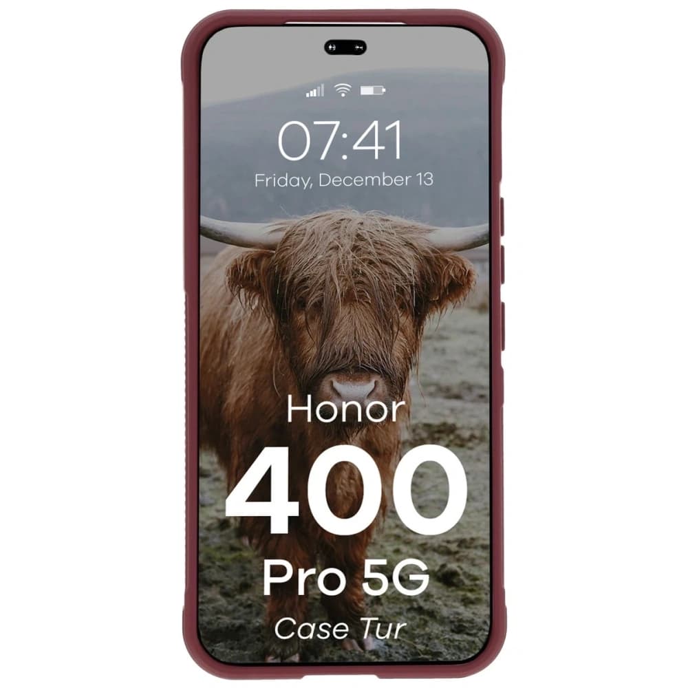Bizon Case Tur Honor 400 Pro burgundy - 5
