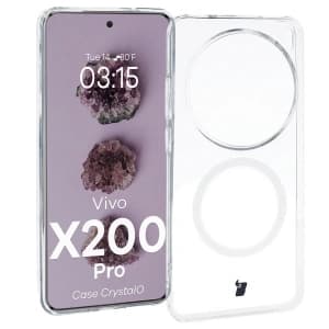 Bizon Case CrystalO Magnetic Vivo X200 Pro klar