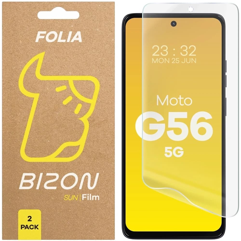 Bizon Glass Film Sun Motorola Moto G56 5G [2 PACK] - 1