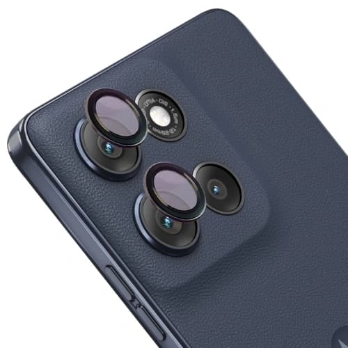 Bizon Glass Snap Lens Motorola Moto G86 5G / G86 Power 5G schwarzer Rahmen