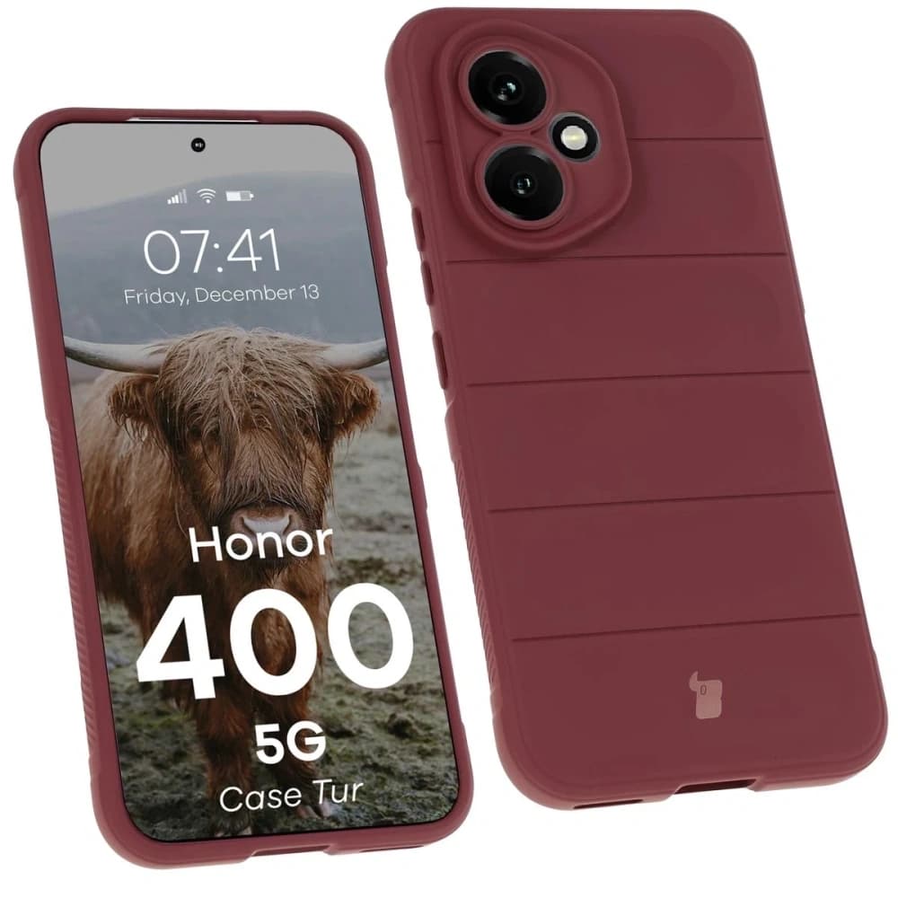 Bizon Case Tur Honor 400 5G burgundy - 1