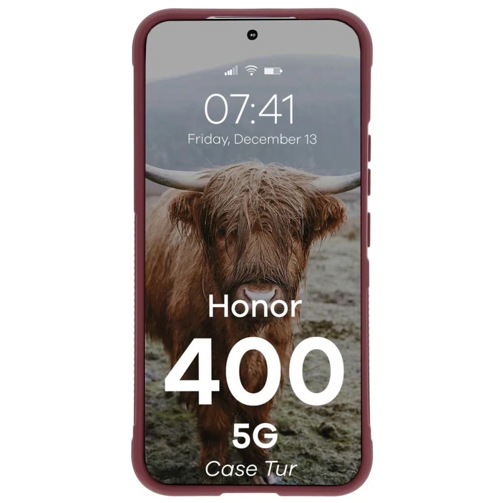 Bizon Case Tur Honor 400 5G burgundy - 5