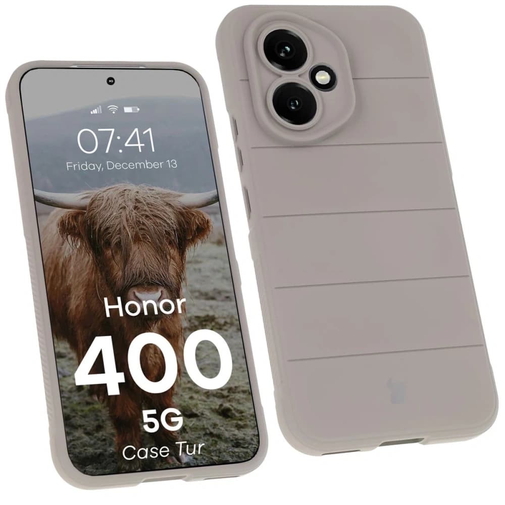 Bizon Case Tur Honor 400 5G light gray - 1