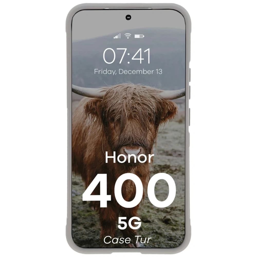 Bizon Case Tur Honor 400 5G light gray - 5