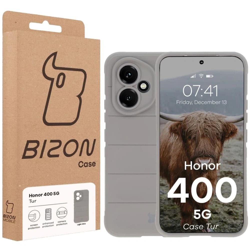 Bizon Case Tur Honor 400 5G light gray - 8