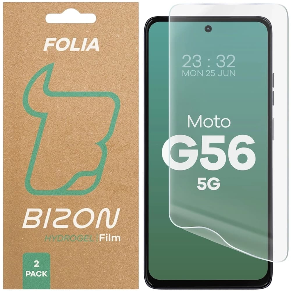 Bizon Glass Hydrogel Front Motorola Moto G56 5G [2 PACK] - 1