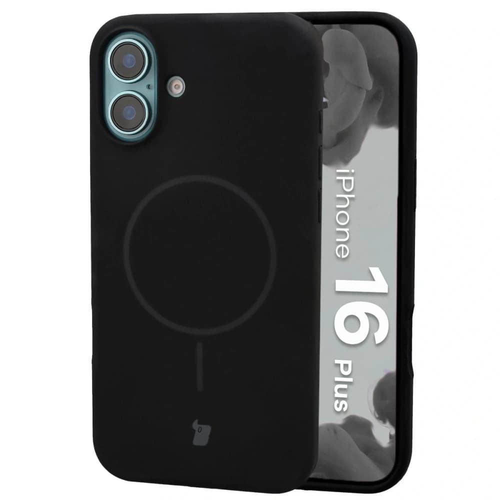 Bizon Soft Case Magnetic Apple iPhone 16 Plus schwarz - 1