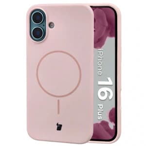 Bizon Soft Case Magnetic Apple iPhone 16 Plus hellrosa