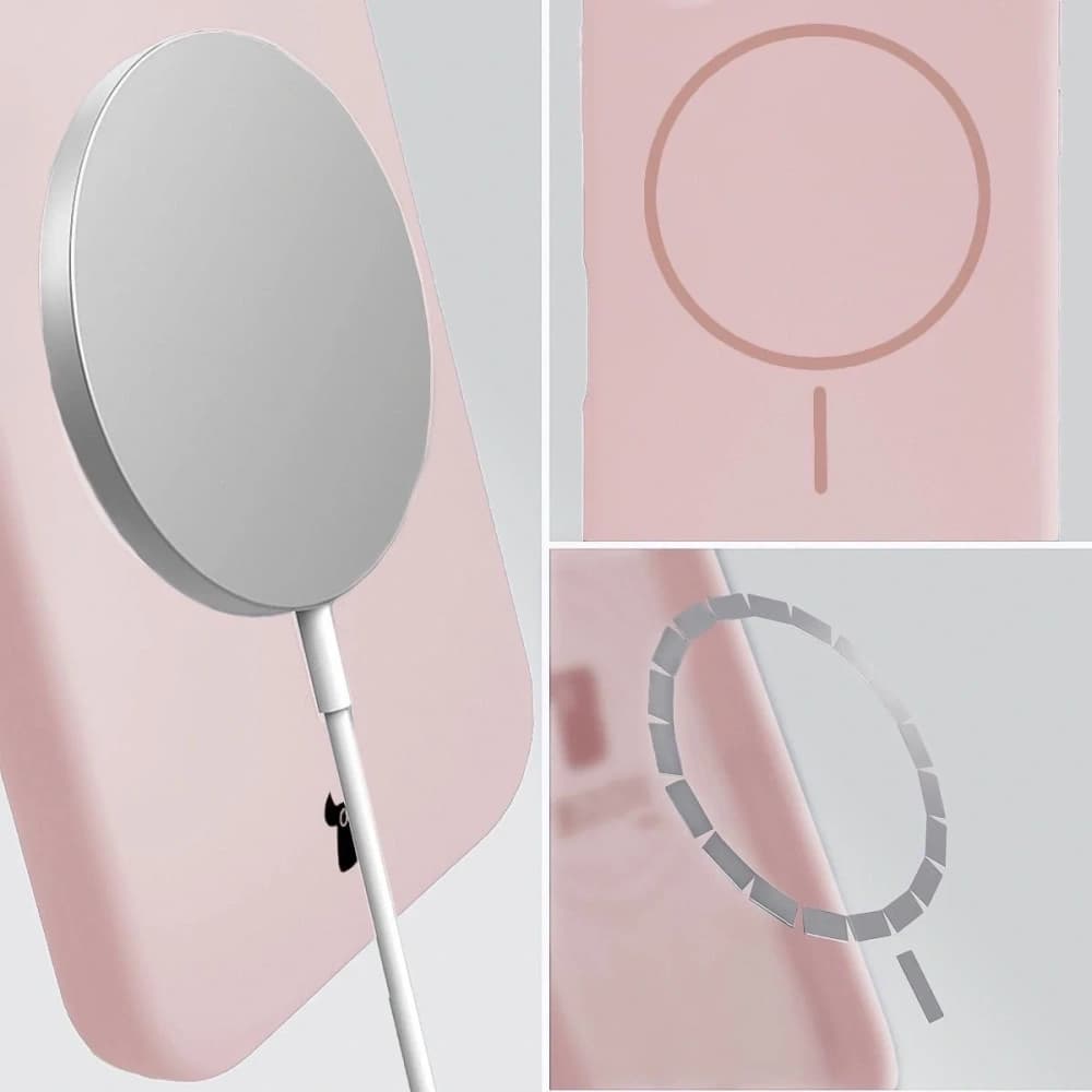Bizon Soft Case Magnetic Apple iPhone 16 Plus light pink - 4