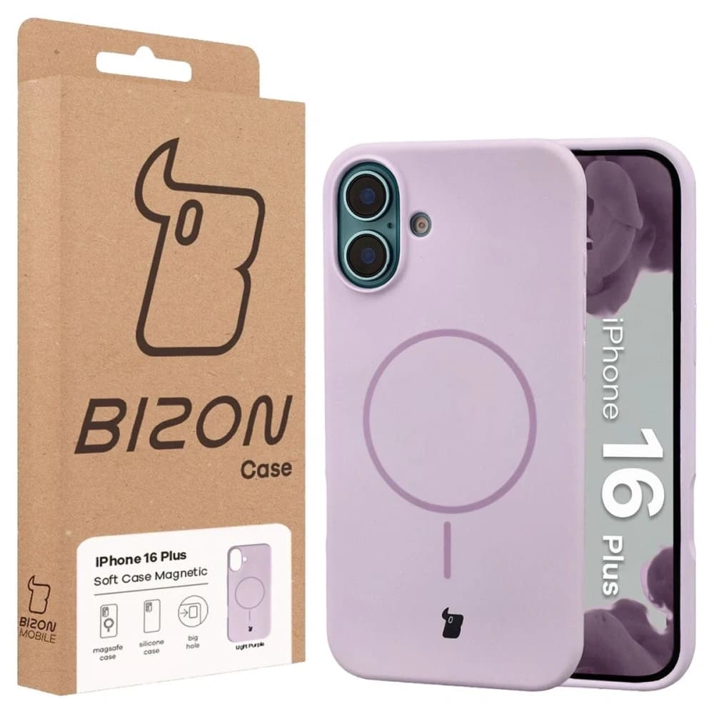 Bizon Soft Case Magnetic Apple iPhone 16 Plus light purple - 8