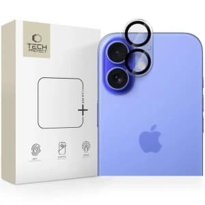 Szkło na obiektyw aparatu Tech-Protect Cam Fit+ Apple iPhone 16 / 16 Plus Clear