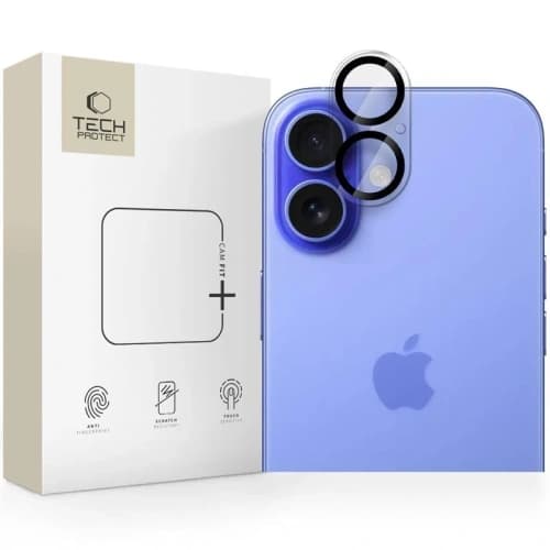Tech-Protect Cam Fit+ Apple iPhone 16 / 16 Plus Klar