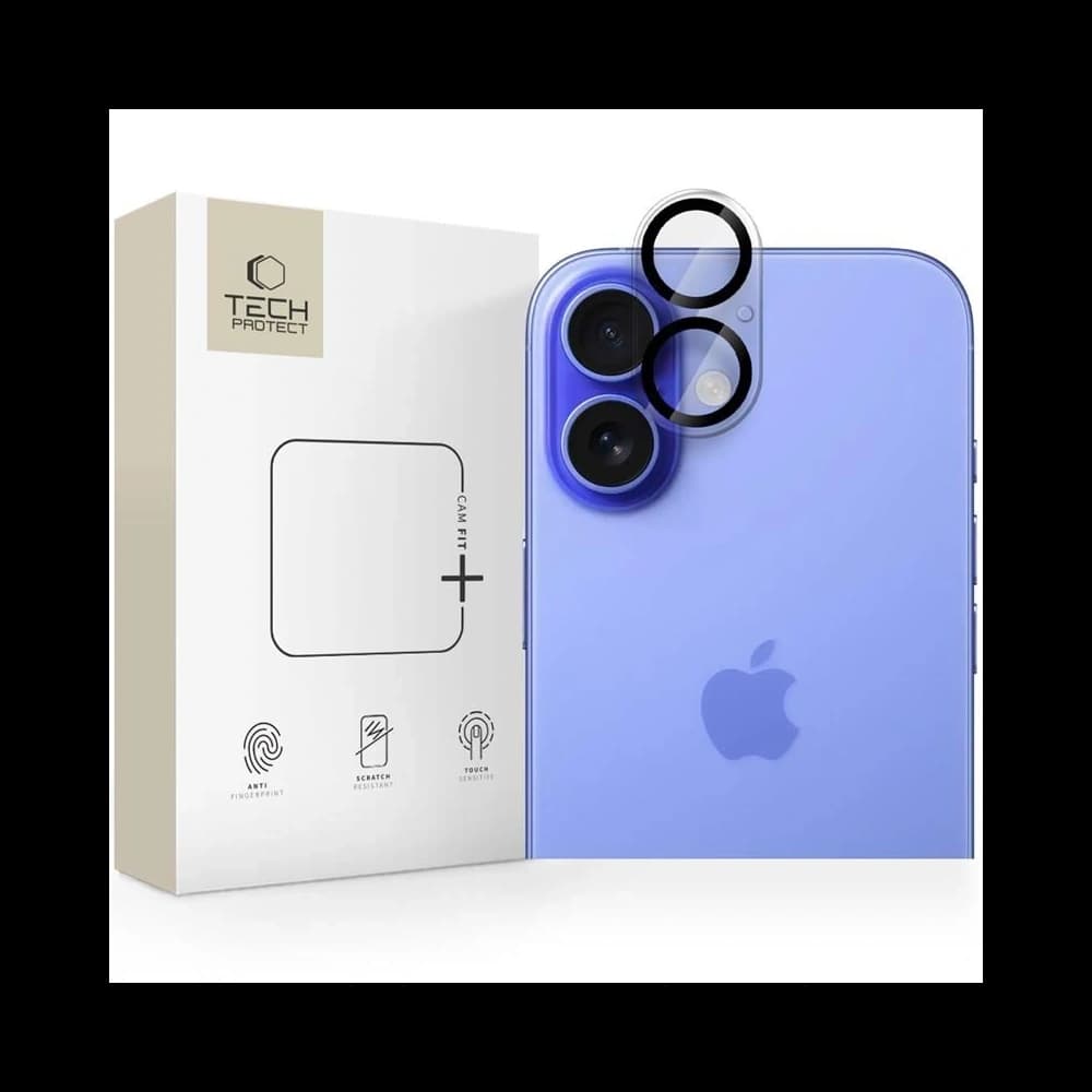 Tech-Protect Cam Fit+ Apple iPhone 16 / 16 Plus Clear - 1