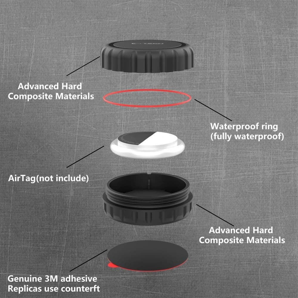 Tech-Protect 3m Pouch Apple AirTag 1 / 2 Black - 5