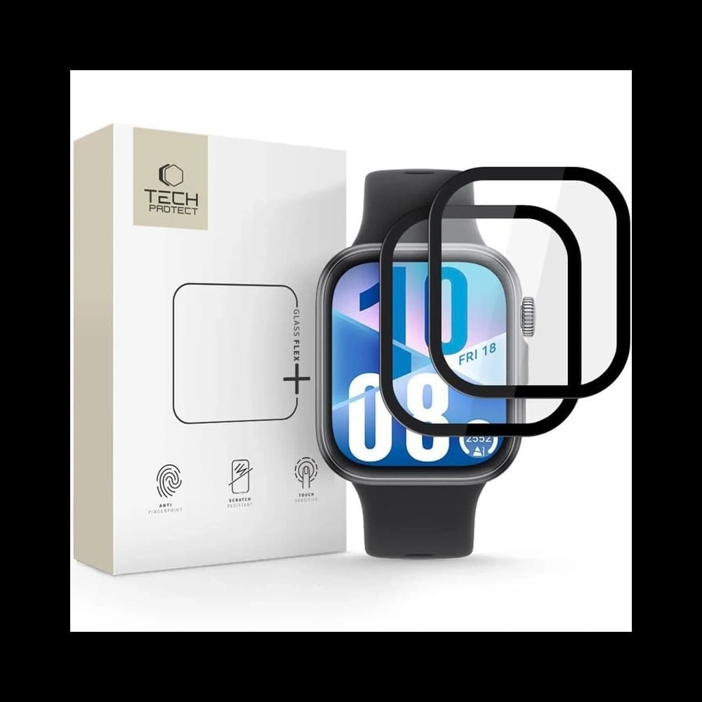 Tech-Protect Glass Flex+ Huawei Watch Fit 4 Black [2 PACK] - 1