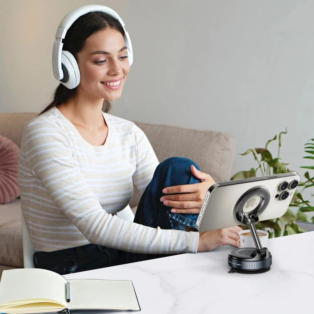 Tech-protect N60 Magnetic Magsafe Windshield & Dashboard Car Mount Black - 6