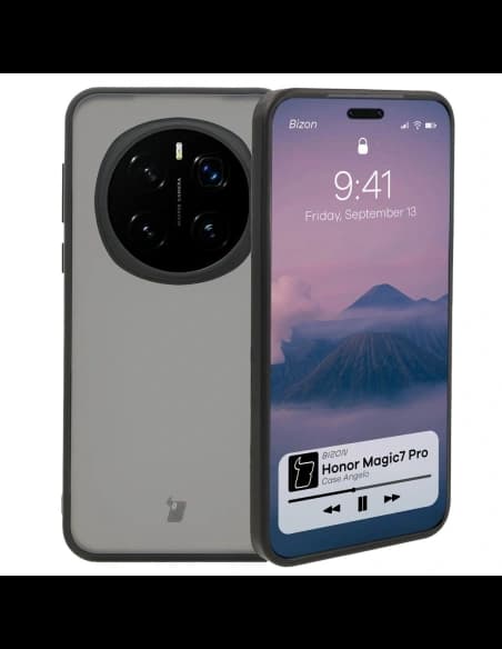 [CR] Bizon Case Angelo Honor Magic7 Pro rauchig mit einem schwarzen Rahmen