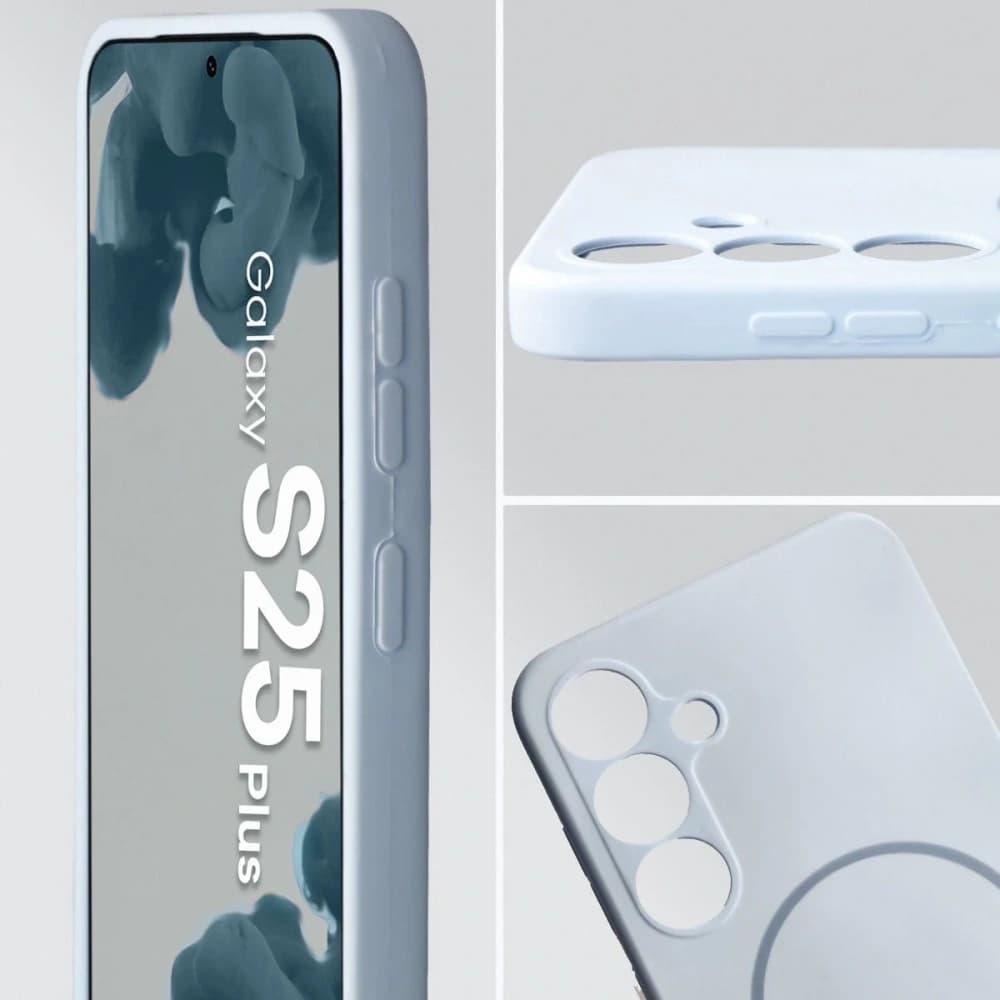 Bizon Soft Case Magnetic Samsung Galaxy S25+ Plus blau - 6