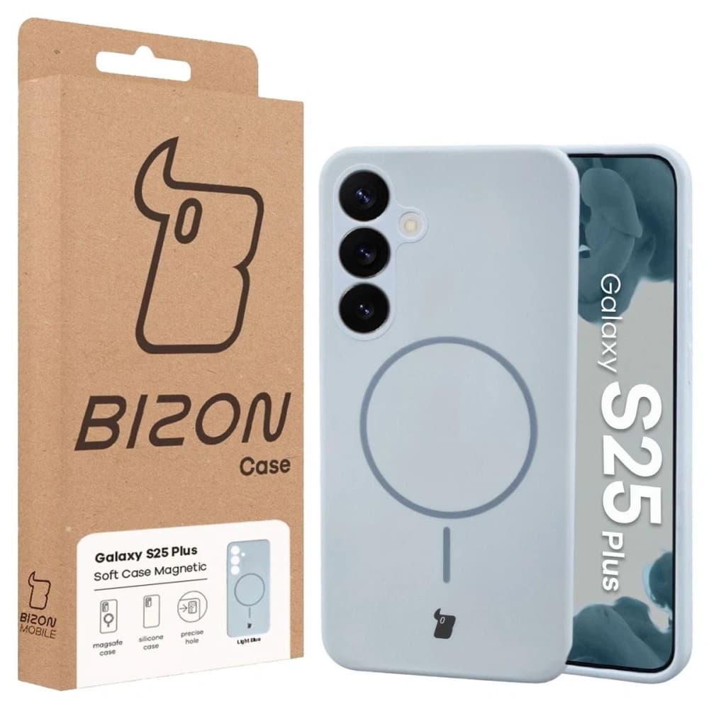 Bizon Soft Case Magnetic Samsung Galaxy S25+ Plus blau - 8