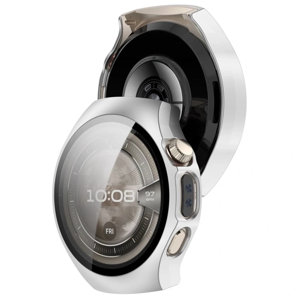 Bizon Case+Glass Watch Huawei Watch 5 46mm satin silver - 1