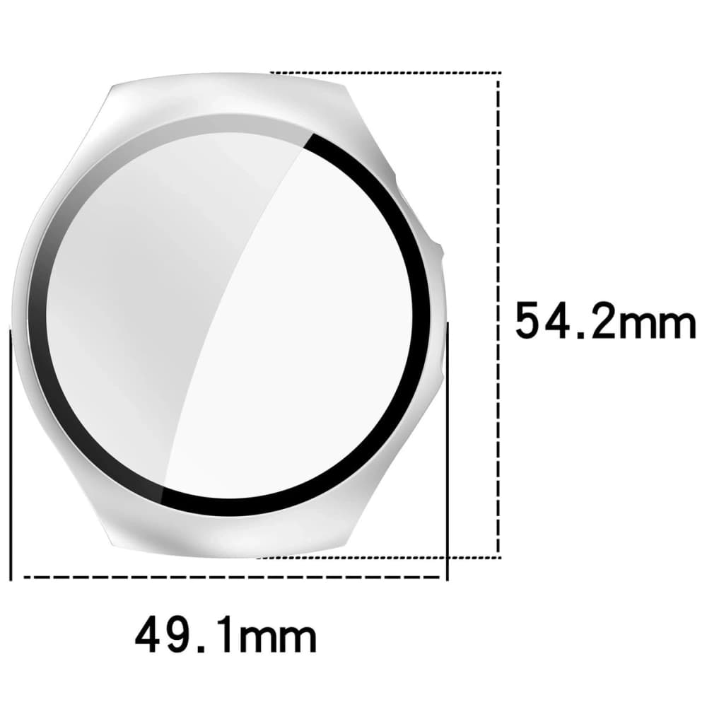 Bizon Case+Glass Watch Huawei Watch 5 46mm satin silver - 2