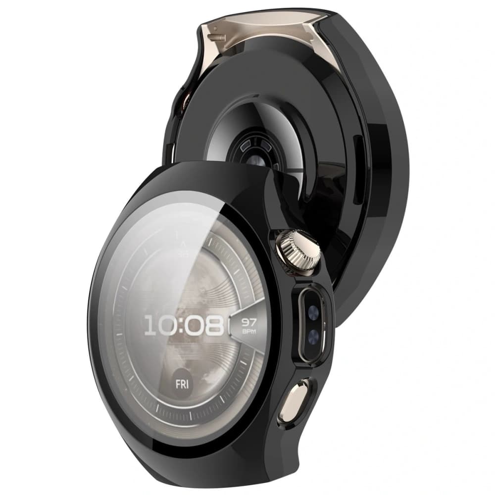 Bizon Case+Glas Uhr Huawei Watch 5 46mm schwarz - 1