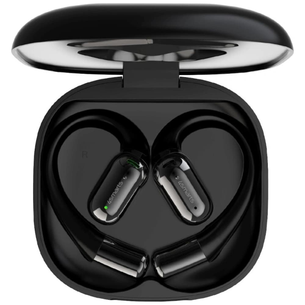 4smarts SkyBuds OWS Open-Ear Bluetooth-Kopfhörer mit KI-Bildschirm Schwarz - 3