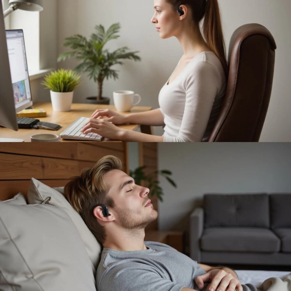 4smarts SkyBuds OWS Open-Ear Bluetooth-Kopfhörer mit KI-Bildschirm Schwarz - 12