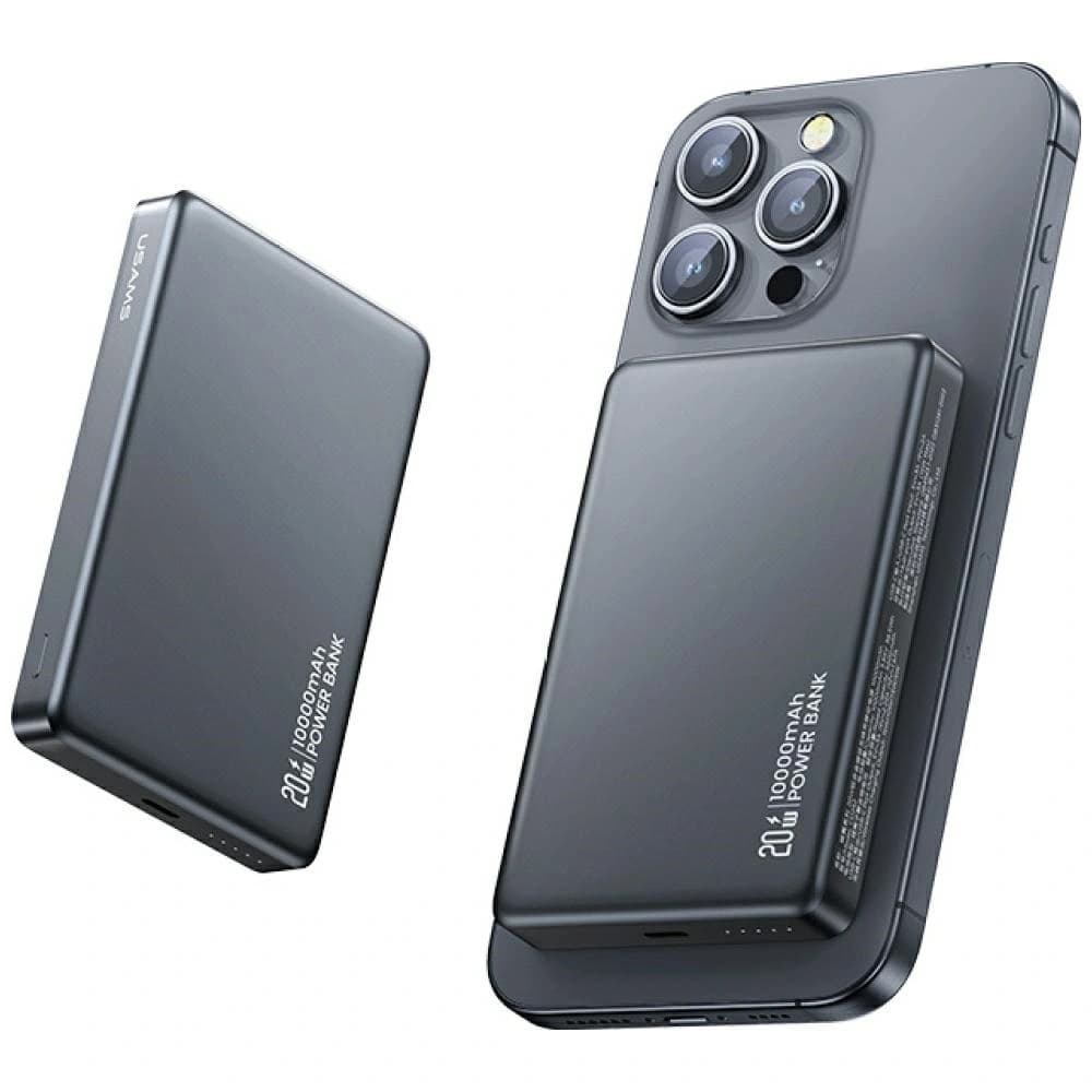USAMS CY Serie CD242 Powerbank 10000mAh 20W Magnetische Drahtlose tarnen - 1