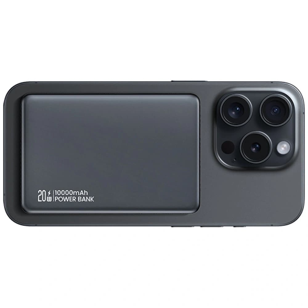 USAMS CY Series CD242 Powerbank 10000mAh 20W Magnetische Drahtlose Titan - 4