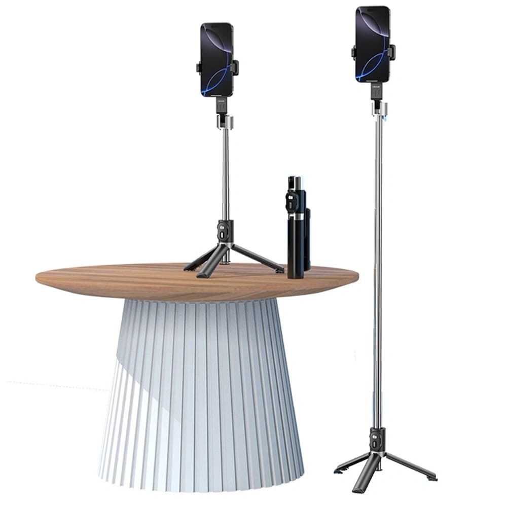 USAMS ZB324 Mini Wireless Selfie-Stick Schwarz - 4