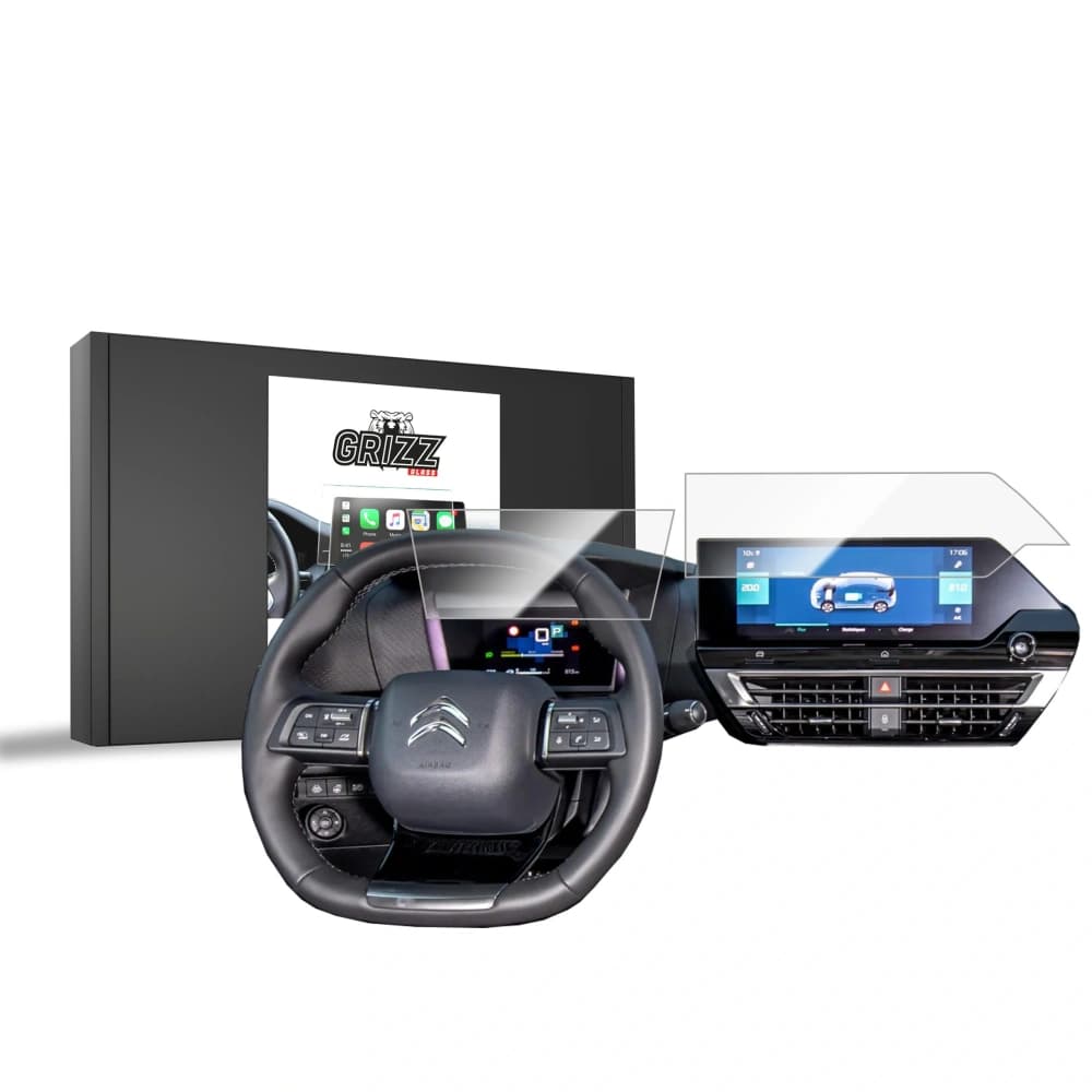 Ceramic GrizzGlass CarDisplay Protection Citroen e-C4 X 10" (2022-2024) [2in1] - 1