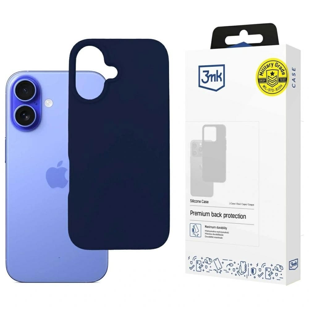 3MK Silicone Case Apple iPhone 16 navy blue - 1