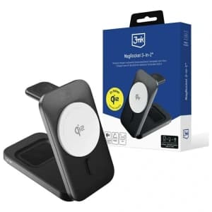 3MK MagRocket 3-in-1 15W Qi2 MPP Schwarz Wireless Charger